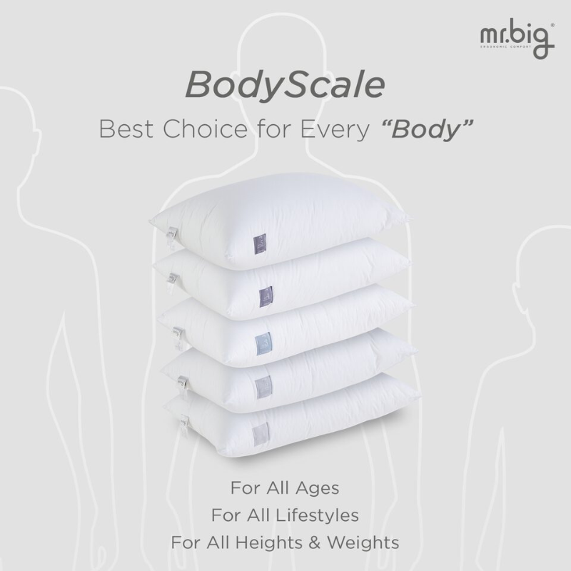 BodyScale Pillow Mr Big – Personalized Support for Better Sleep